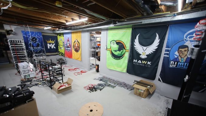 Wife is NOT Happy I took over the whole mining garage basement...