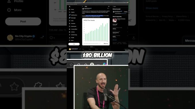 Bitcoin 401K Revolution: $80 Billion Investment Incoming!