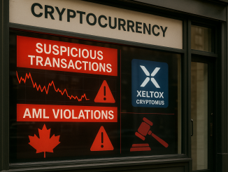 Crypto firm Xeltox fined record C$177M by Canadian AML regulator
