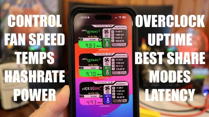 How I Monitor ALL My Solo Bitcoin Miners From One APP! Hash Watcher IOS