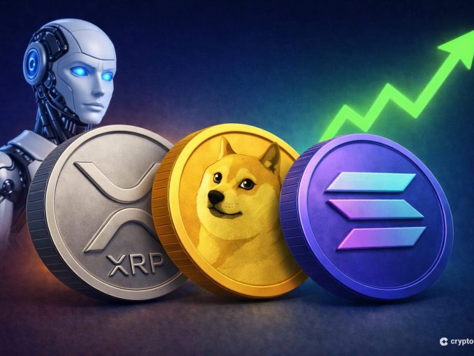 Leading AI Claude Predicts the Price of XRP, Solana and Dogecoin By the End of 2026