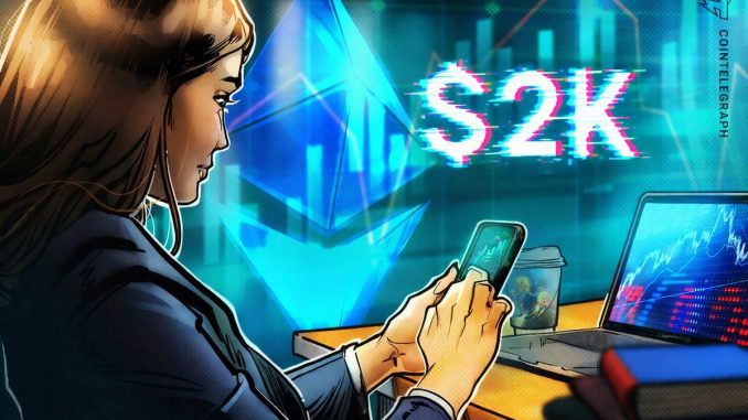 Sub-$2K ETH Price Levels Emerge As Key Long-Term Demand Zones