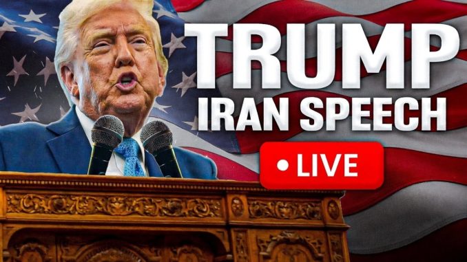 🚨LIVE: Trump Speech - Massive Iran Ultimatum