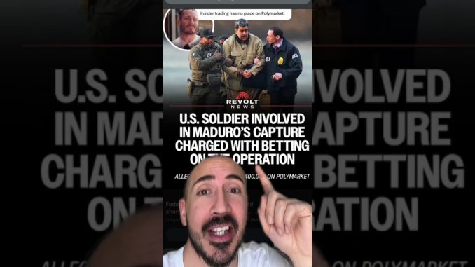 SOLDIER CAUGHT BETTING ON MADURO ARREST