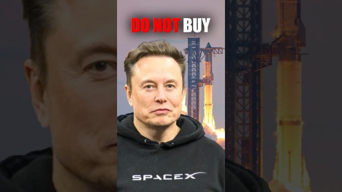 SpaceX IPO Is a TRAP